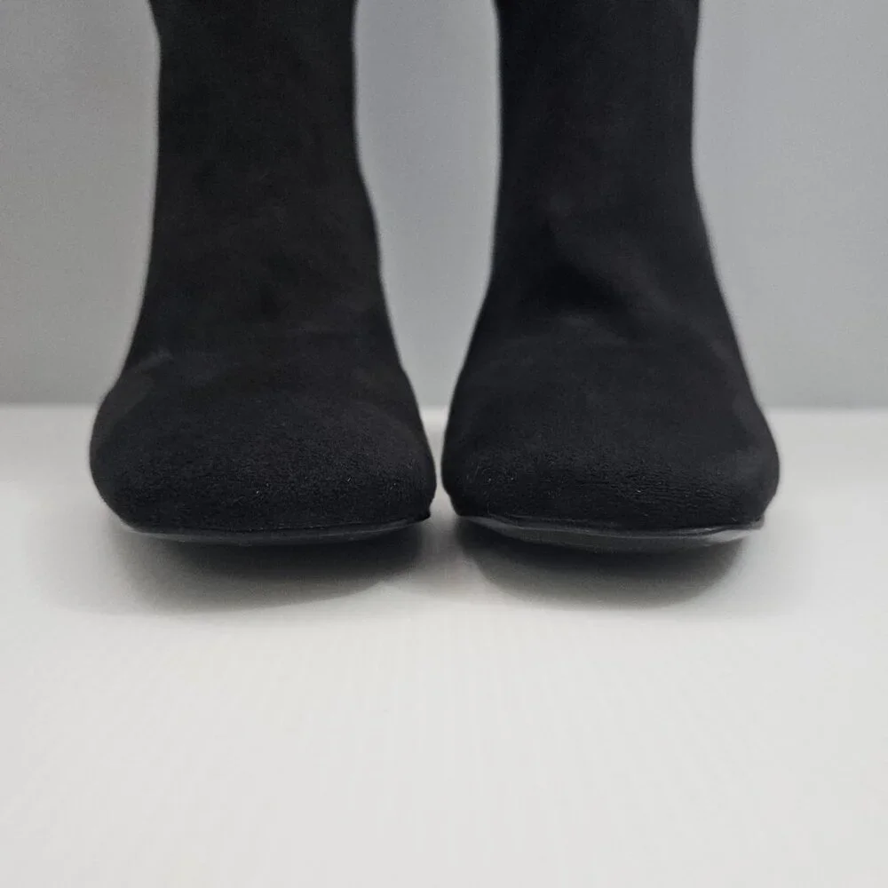 DKNY Cilli Over The Knee Boot Womens 10 Black Block Heel Sleek Dressy Winter NEW